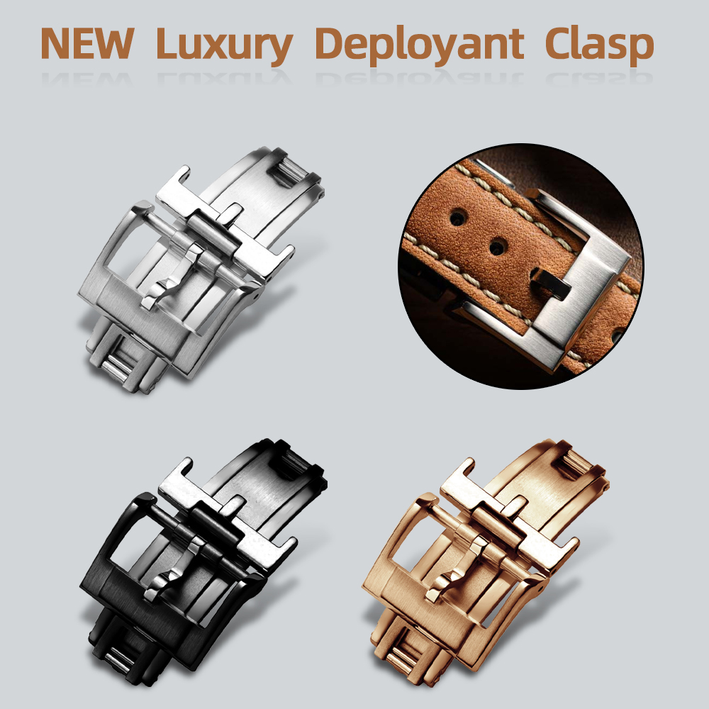 Quiet Luxury Watch - NEW Luxury Deployant Clasp 16mm 18mm