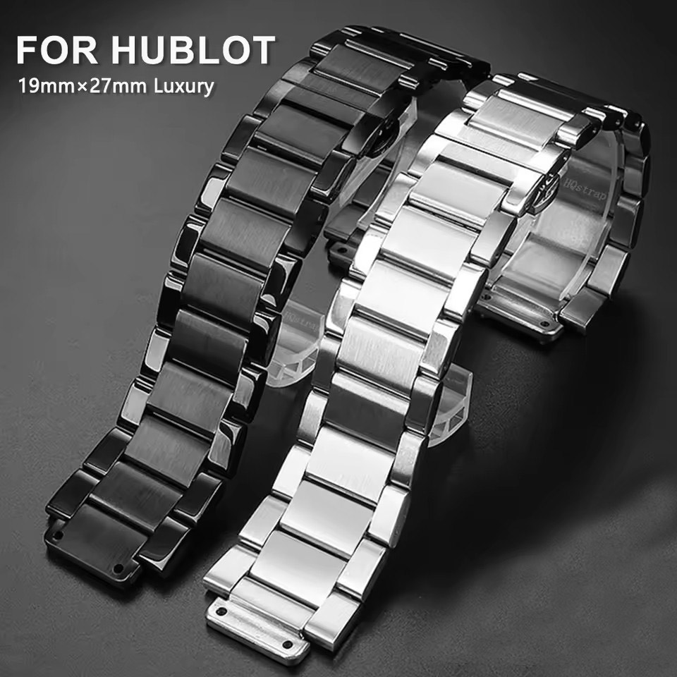 Luxury Watch Hublot - 19mm-27mm Solid Stainless Steel Watch Band