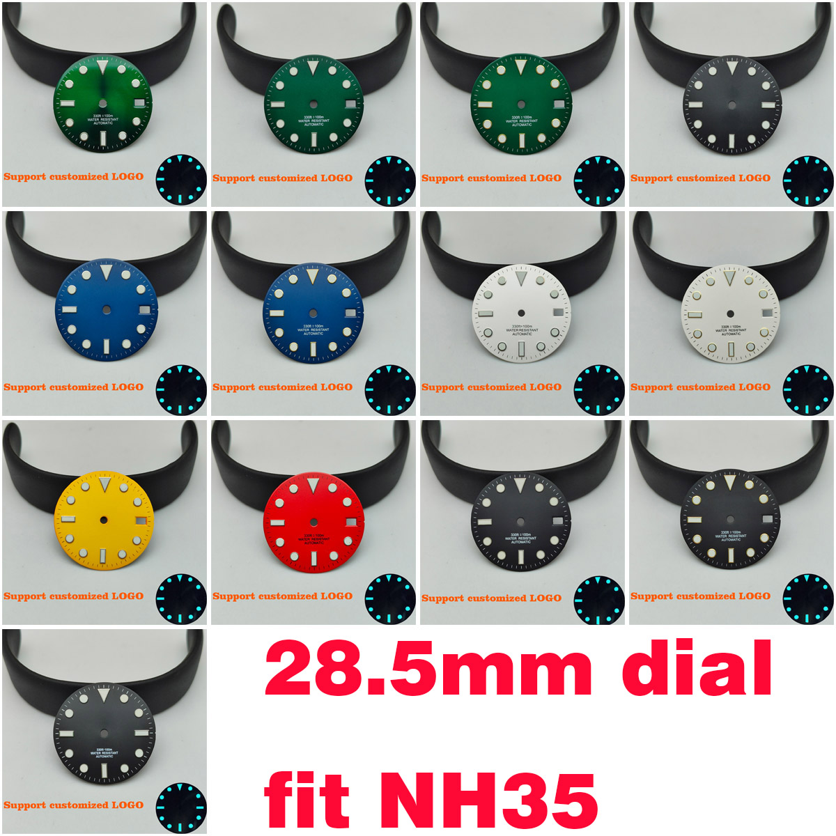 Exhibition Caseback - 28.5mm Dial Fit Nh35 Movement Nh35