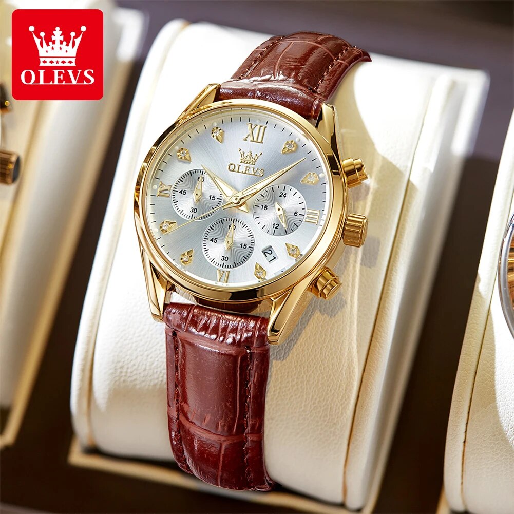 OLEVS 5523 Women's Watches Lea - огляд і ціна Luxury Watch Female