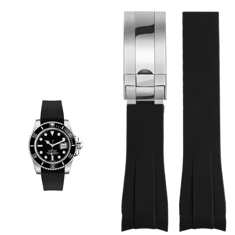 For Rolex 20mm Silicone Watch  - огляд і ціна Rolex Watch Submariner