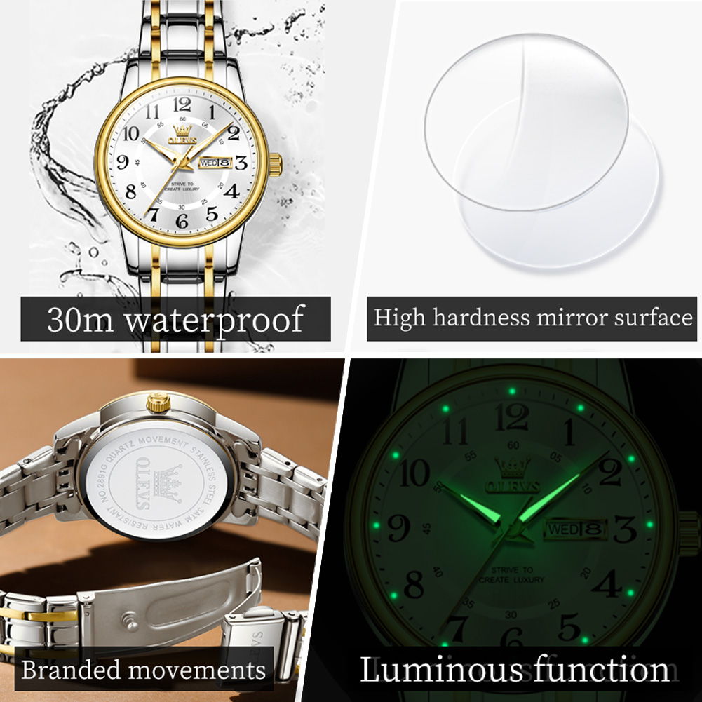 OLEVS 2891 Luxury Brand Fashio - огляд і ціна Luxury Quartz Watch Brands