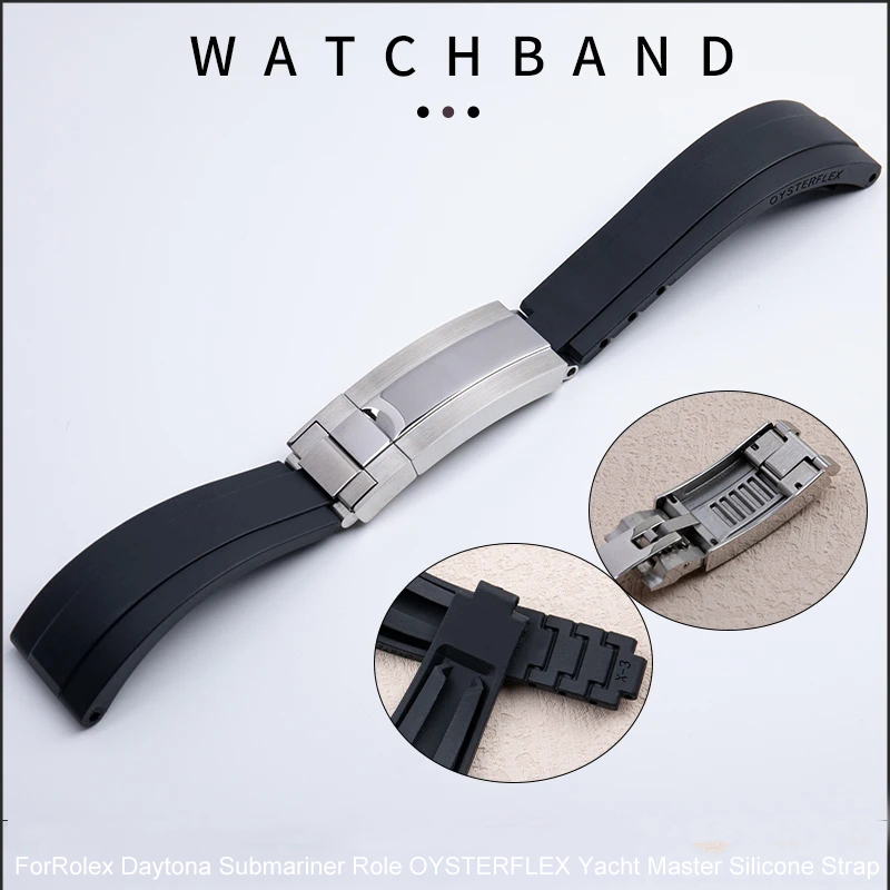 Rubber Short Buckle Watchband  - огляд і ціна Luxury Watch Rolex