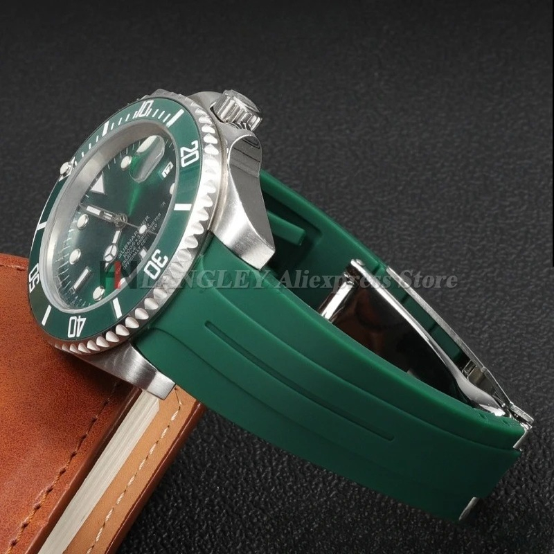 20mm 21mm 22mm Curved End Sili - огляд і ціна Rolex Watch Submariner