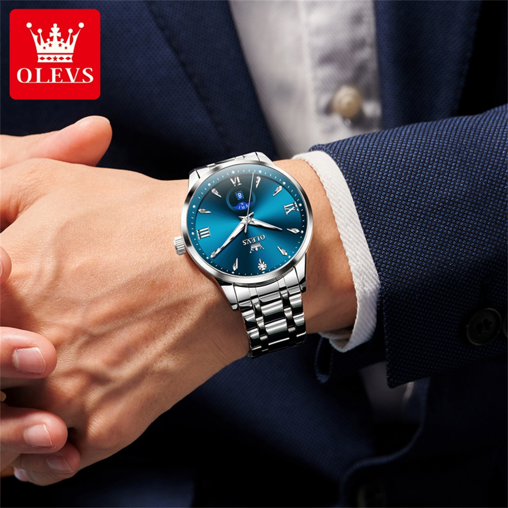 OLEVS Moon Phase men's watches - огляд і ціна Luxury Quartz Watch Brands