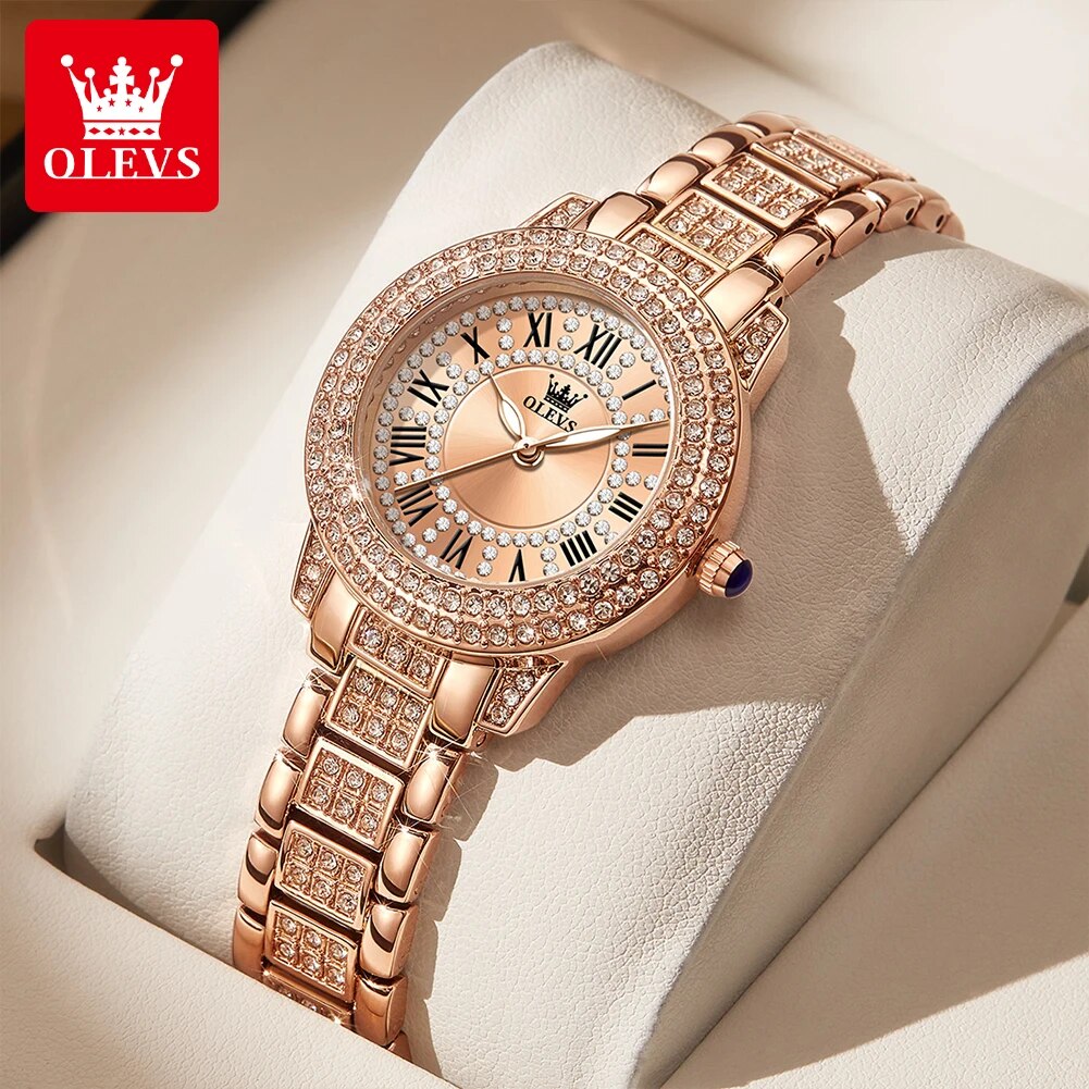 OLEVS 9943 Luxury All Diamond  - огляд і ціна Luxury Watch Female