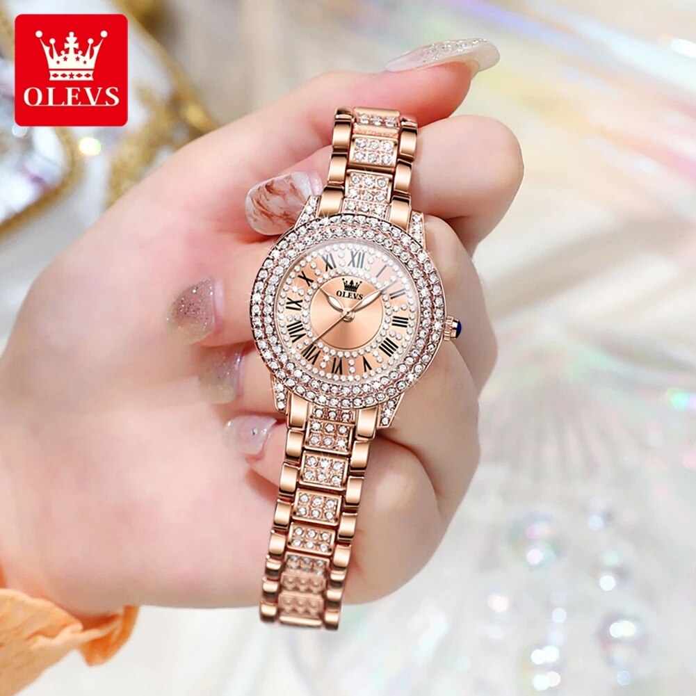 OLEVS 9943 Luxury All Diamond  - огляд і ціна Luxury Watch Female