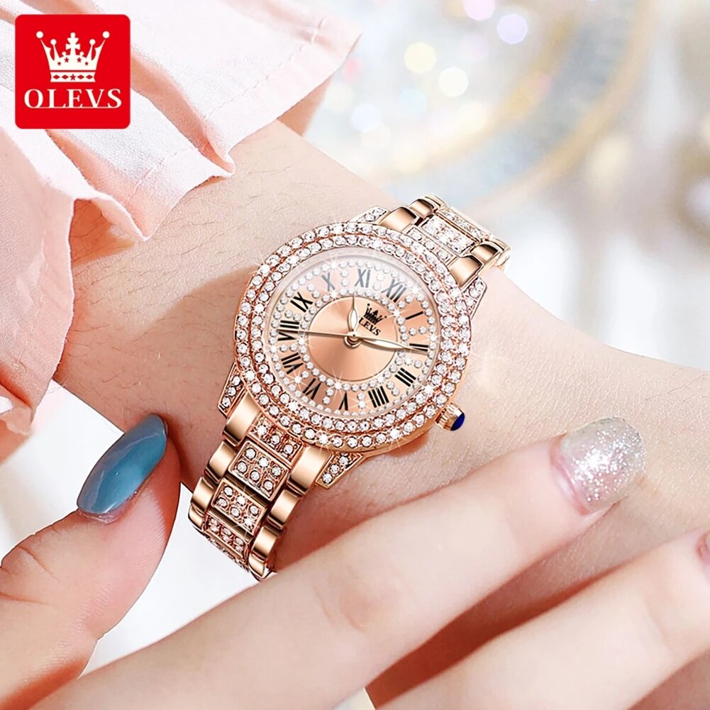 OLEVS 9943 Luxury All Diamond  - огляд і ціна Luxury Watch Female