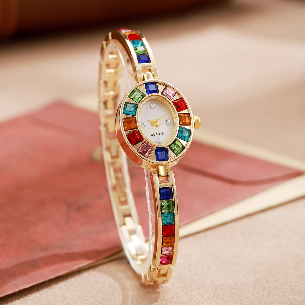 2PCS/Set Luxury Rhinestone Wom - огляд і ціна Luxury Watch Lady