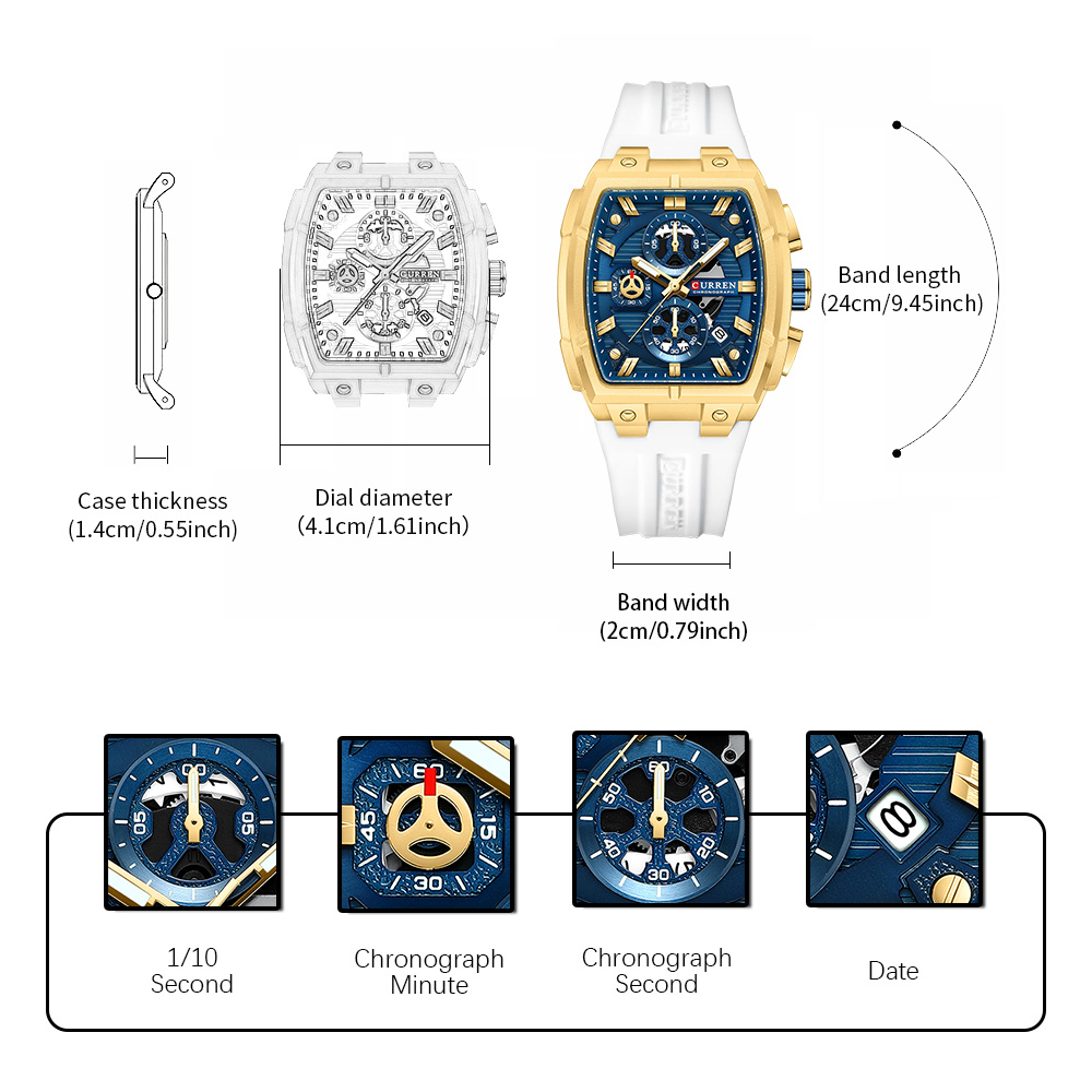 CURREN Luxury Vintage Watch fo - огляд і ціна Quiet Luxury Watch