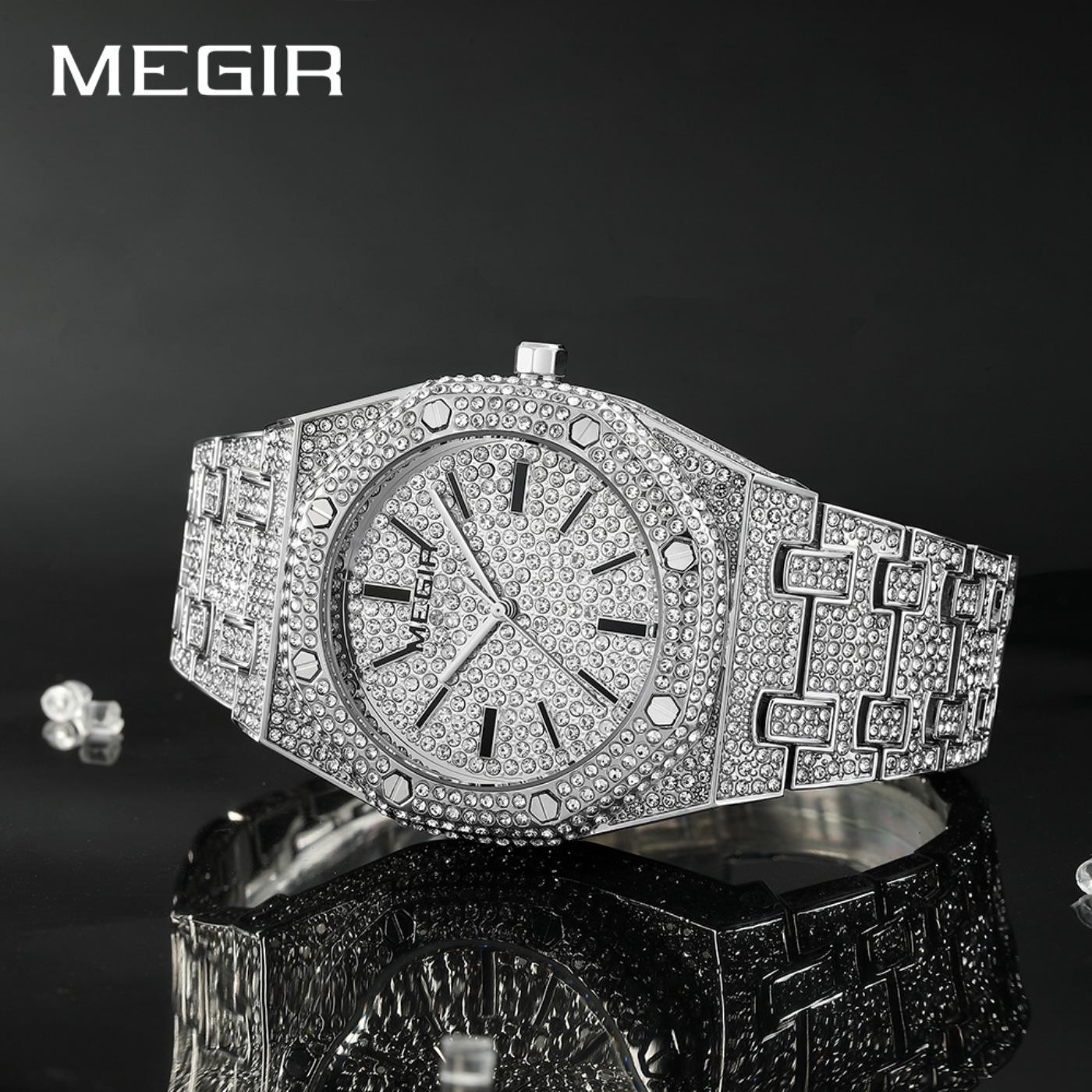 MEGIR Luxury Quartz Rhinestone - огляд і ціна Luxury Quartz Watch Brands