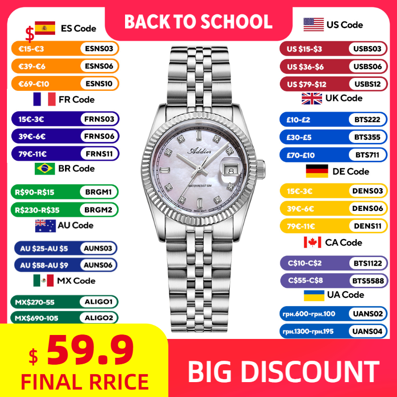 ADDIES 585 Quartz Women's Watc - огляд і ціна Luxury Watch In Usa