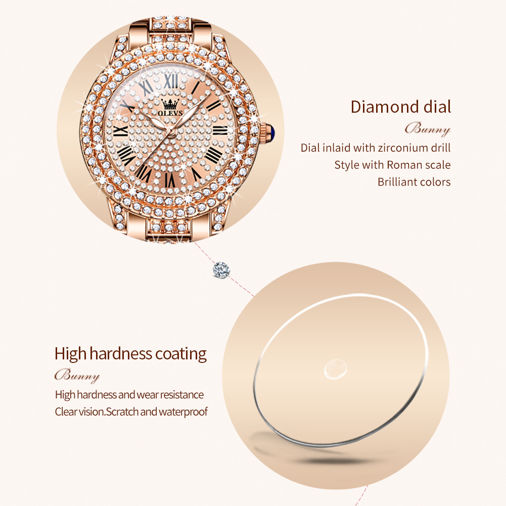 OLEVS 9943 Luxury All Diamond  - огляд і ціна Luxury Watch Female