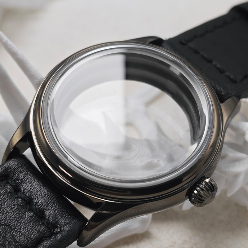 Gun Grey Classical NH35 Watch  - огляд і ціна Exhibition Caseback